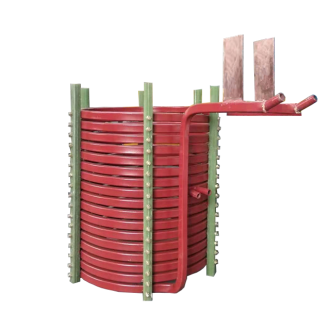 中頻爐，感應(yīng)爐，中頻電爐，感應(yīng)電爐中感應(yīng)線圈的作用：(洛陽萬峰工業(yè)爐)